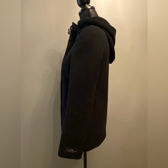 New Artizia Babaton Italian Virgin Wool & Cashmere Lined Coat Jacket Black XS - Picture 4 of 7